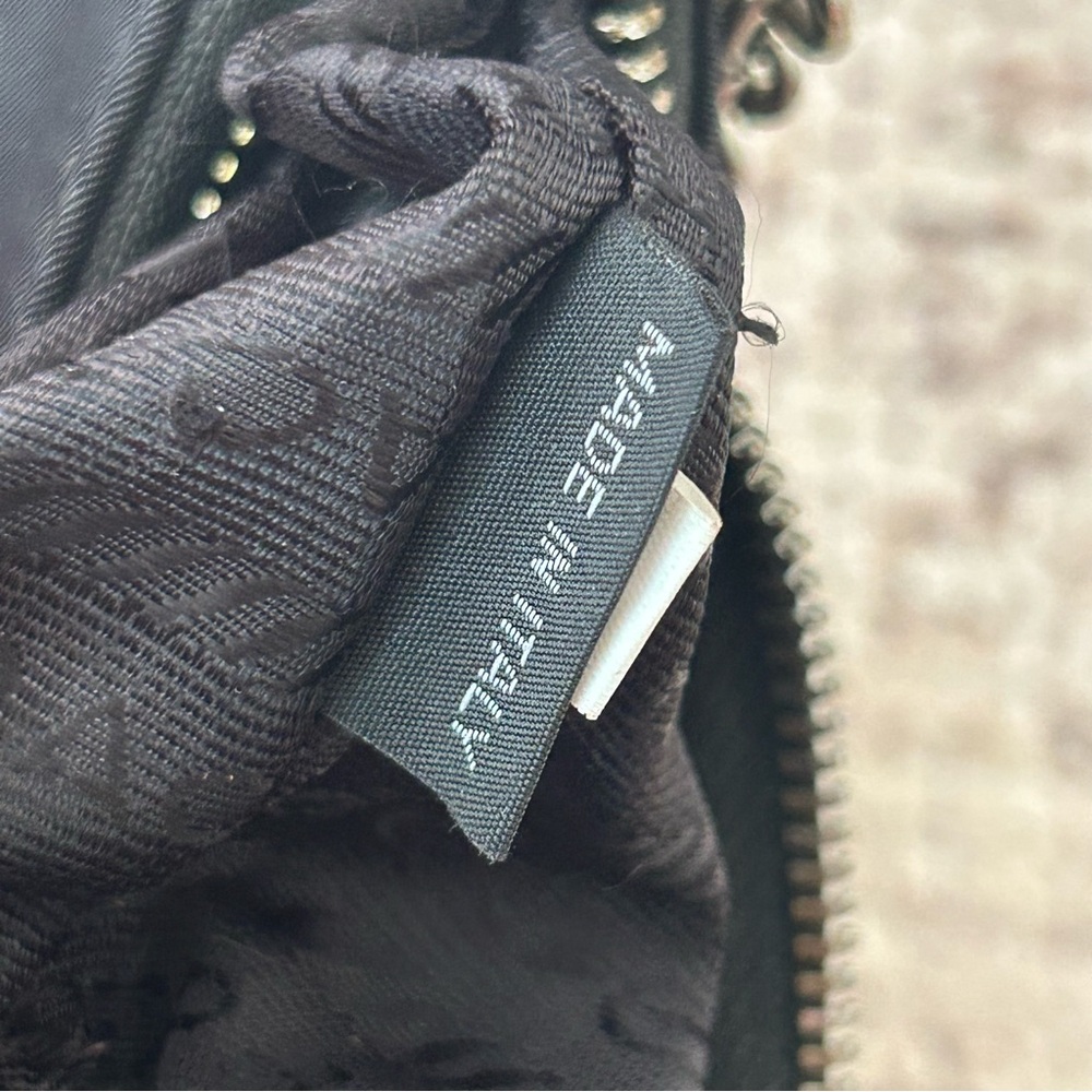 Prada Black Shoulder Bag with Silver Chain - Picture 12 of 16